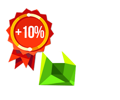 Handful of Gems (90 + 9 gems) (ID)