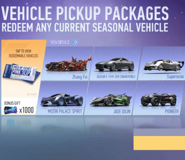Vehicle Pickup Packages (Facebook)