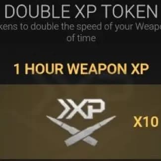 Double XP Token (1 HOUR WEAPON XP) (Facebook)
