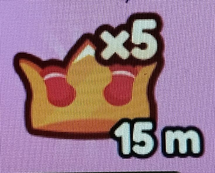 x5 kroon for 15 minutes