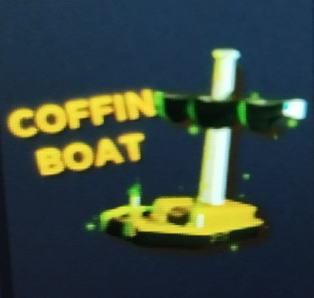 A boat with a coffin