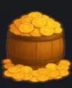 Barrel of coins