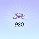 980 Crystals + 150 Diamonds
