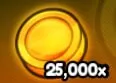 25,000 Gold