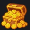 Chest with coins