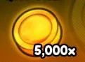 5,000 Gold