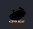 A boat with a coffin