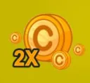2x coins +1 time