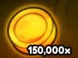 150,000 Gold